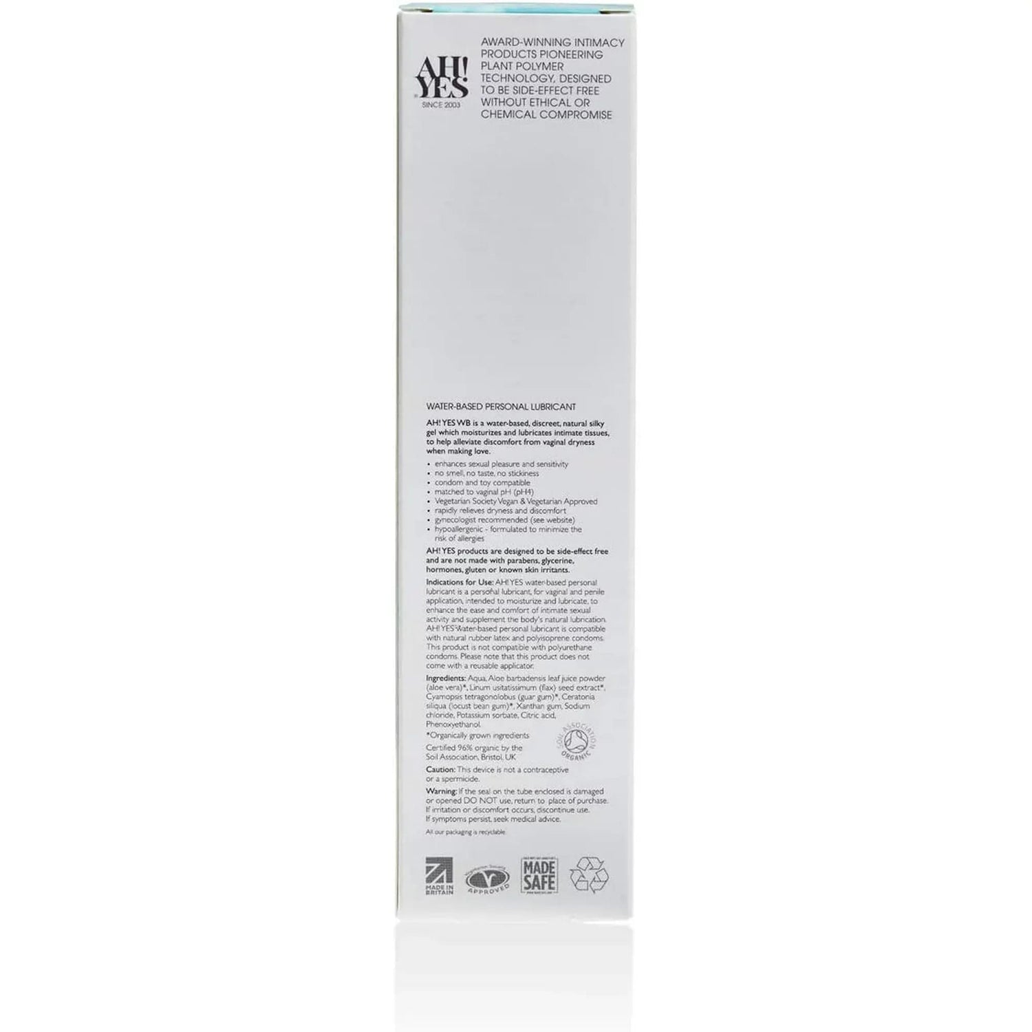 YES Organic Water Based Lube - 5fl-oz