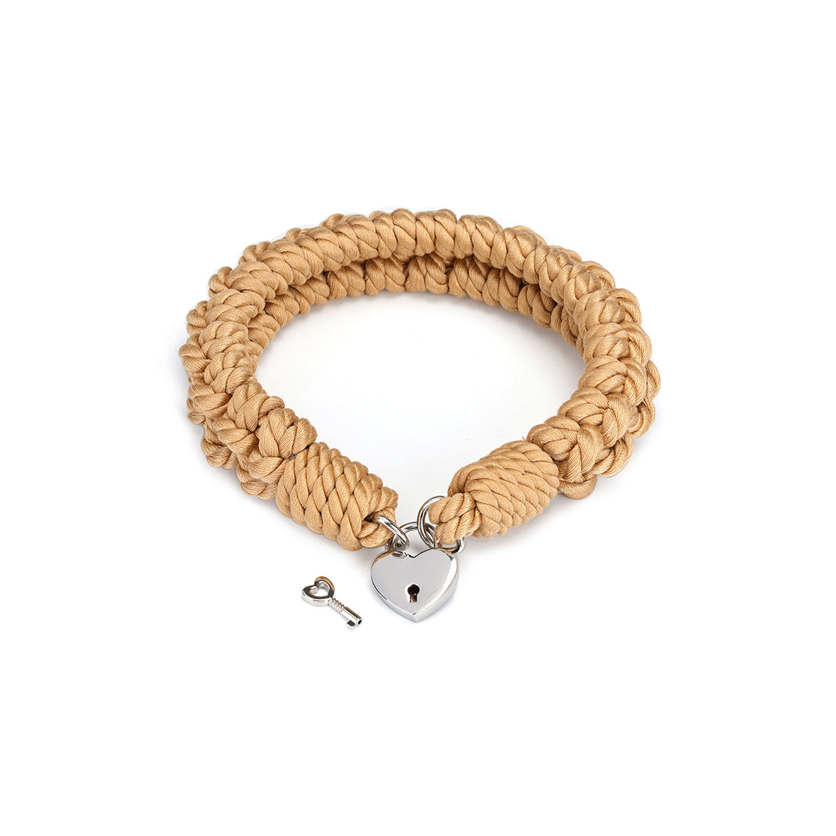 Collar de cuerda de bondage Shibari con cerradura Bound You II