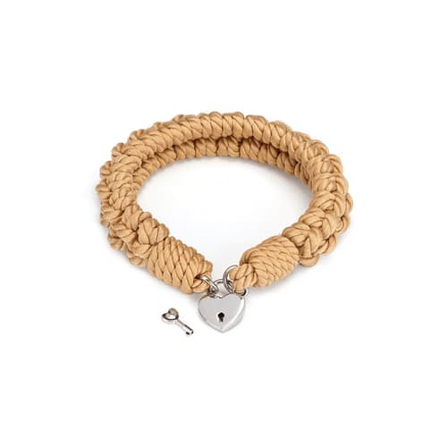 Collar de cuerda de bondage Shibari con cerradura Bound You II