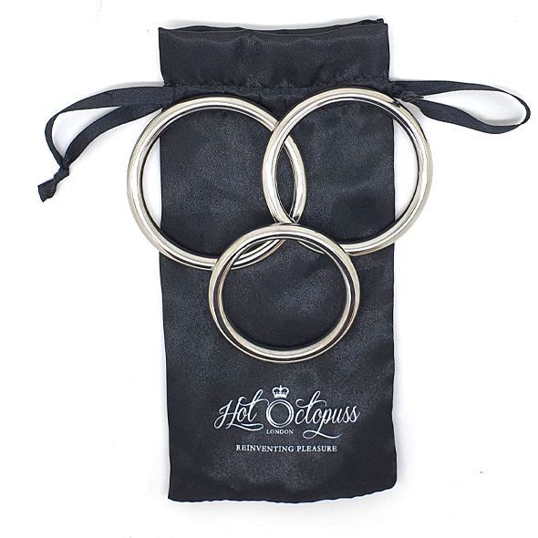 Stainless Steel 3 Ring Set 45mm, 50mm, 55mm Rings