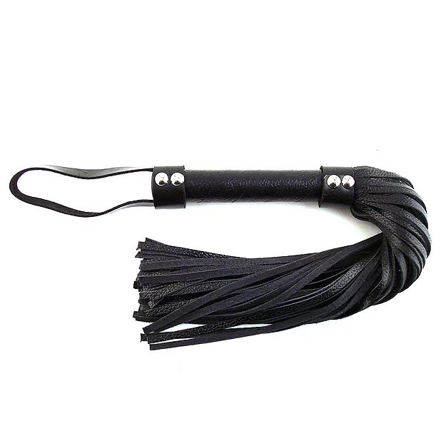 Lederpeitsche H Style Schwarz