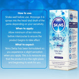 Skins Natural Delay Spray 30ml (Fragrance Free)
