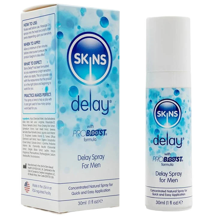 Skins Natural Delay Spray 30ml (Fragrance Free)