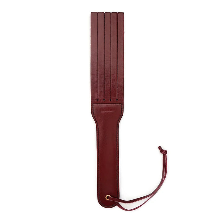 Wine Red - Leather Split Tawse Paddle